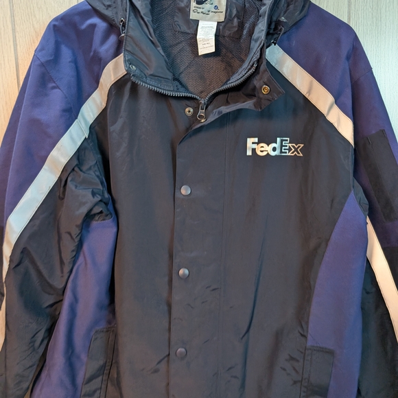 Dex Men's Performance Jacket - Black and Blue - Picture 2 of 8